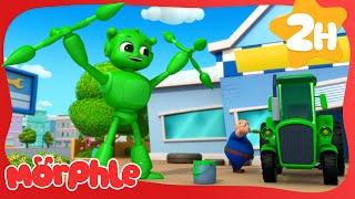 Green Splatter Spectacle | Morphle the Magic Pet | Preschool Learning | Moonbug Tiny TV