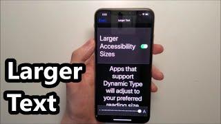 How to Make Text LARGER on iPhone XS (Easy)