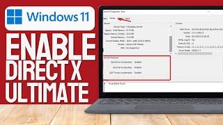 How to enable directx 12 ultimate in windows 11 (2024 Updated)