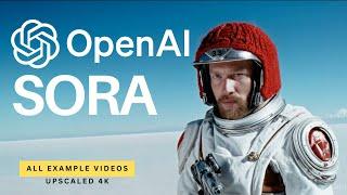 OpenAI Sora: All Demo Videos with Prompts | Upscaled 4K