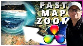 How to Fast Zoom Google Earth Into Your Video [Free Davinci Resolve 18.5] #tutorial #davinciresolve