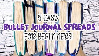 5 Easy Bullet Journal Spreads for Beginners 