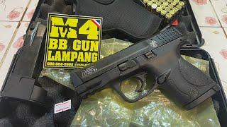 ทดสอบปืนแบลงค์กัน SMITH&WESSON M&P9 BLK UMAREXนำเข้าจากGERMANYงานลิขสิทธิ์มิติ1:1เทียบเท่าของจริง