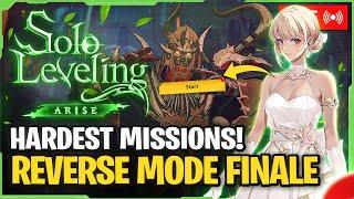 REVERSE MODE FINALE  Stone Guardian Speedruns + WOBL!【SOLO LEVELING: ARISE】