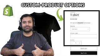 [2024 Free] Create CUSTOM PRODUCT OPTIONS on Shopify - Without APP