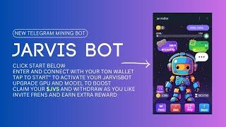 JarvisBot | New Telegram Mining | AI | TAP-TO-EARN