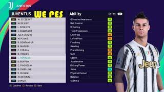 eFootball PES 2021 - JUVENTUS Player Ratings