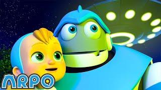 The Aliens Are Here  | ARPO | Educational Kids Videos | Moonbug Kids