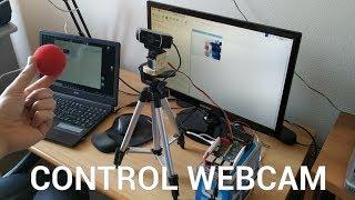 Control webcam with servo motor and Raspberry pi - Opencv with Python tutorial