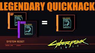 Cyberpunk 2077 - SYSTEM RESET QUICKHACK - KOLD MIRAGE SIDEQUEST