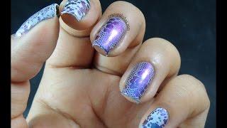 Multichrome Water Spotted Nail Art