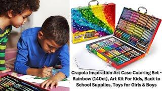 Crayola Inspiration Art Case Coloring Set - Rainbow, Art Kit For Kids, Back to School Supplies,