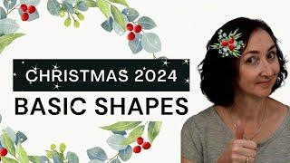 How to Use BASIC SHAPES to Make FUN Retro Christmas Cards!