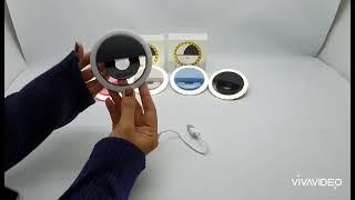 Ring Selfie Lampu LED Universal Ring Selfie Jepit Smartphone
