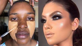 Viral  She Was Transformed  Gele And Makeup Transformation Makeup Tutorial