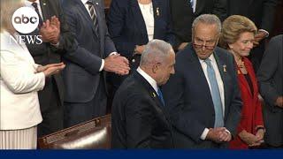 Benjamin Netanyahu, Chuck Schumer do not shake hands prior to congressional address