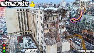 Rušenje POŠTE i NOVI izgled SAVSKE ulice u Beogradu na vodi, Otvorena SAVSKA ulica #beograd