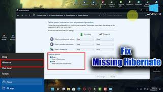 How To Fix Missing Hibernate Option On Windows 10/11