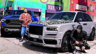 РЕАЛЬНАЯ ЖИЗНЬ В GTA 5 - ПРАНК НАД САЙМОНОМ! УГНАЛ ЕГО ROLLS ROYCE CULLINAN MANSORY И РАЗБИЛ! ВОТЕР