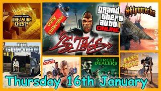 LS Tags Guide, Street Dealers, Gun Van, Shipwreck Location Thursday January 16th - GTA V Online