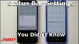 Galaxy S9/S9+ CUSTOMIZE |  Status Bar Settings