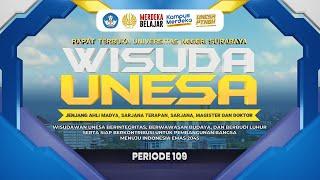 Rapat Terbuka Universitas Negeri Surabaya - Wisuda Unesa Periode 109