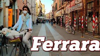 Ferrara. Italy  - 4k Walking Tour around the City - Travel Guide. #Italy