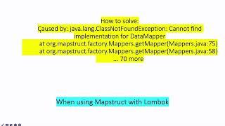 Lombok mapstruct binding