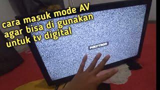 cara masuk mode AV tv led polytron tanpa remote