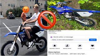 CRACKHEAD TRYS TO SELL ME THE WORST DIRTBIKE ON MARKETPLACE!? * CRAZY STORY *