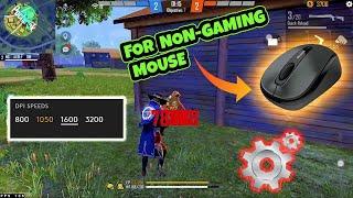 Mouse dpi for free fire | secret non gaming mouse dpi settings | PC dpi settings free fire PC