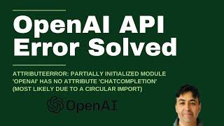 SOLVED - OpenAI API Error