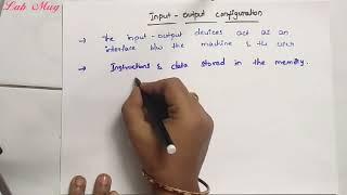 Input Output configuration in computer Architecture|| COA class in Telugu