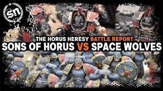 Sons of Horus vs Space Wolves - The Horus Heresy (Battle Report)