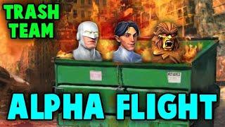 ALPHA FLIGHT IS ABSOLUTE TRASH IN WAR | ENVOYS LIE AGAIN | MARVEL STRIKE FORCE