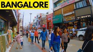 Bangalore's Commercial Street 4K Walking Tour - Silicon City of India