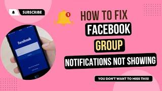 How to Fix Facebook Group Notifications not Showing Problems Android & Ios