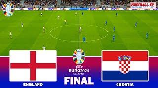 ENGLAND vs CROATIA - UEFA EURO 2024 FINAL | Full Match All Goals | eFootball PES Gameplay PC