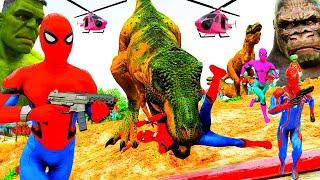 Siêu Nhân Khổng Lồ 2 Đại Chiến Khủng Long Bạo Chúa Dinosaur, Người Nhện Đối Đầu Khủng Long 3