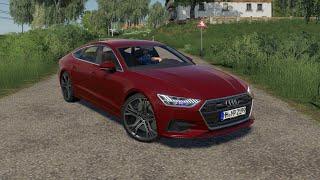 Audi A7 2018 - Farming Simulator 2019 [LS19 FS19 Car Mod]