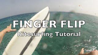 Strapless kitesurfing Video tutorial: How to Finger Flip