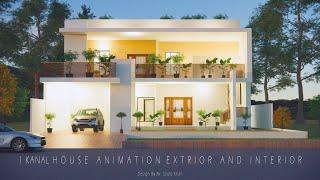 One Kanal  Residence  Animation Interior and Exterior Spaces  Design By Ar. Saqib khan