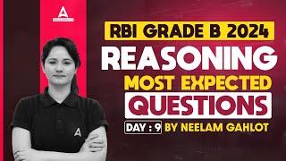 RBI Grade B 2024 | Reasoning Most Expected Questions #9 | Reasoning By Neelam Gahlot