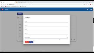 Angular 14  CRUD Operations with reactive forms & Material UI Modal popup | alertifyjs