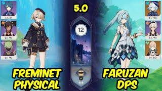 c6 Freminet Physical and c6 Faruzan Sunfire/DPS- Genshin Impact Spiral Abyss 5.0 Floor 12