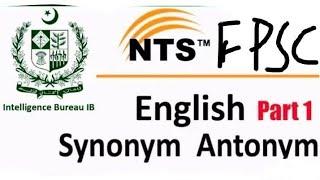 GRE important synonym & antonyms| Past paper repeated mcqs of FPSC, PMS, CSS, NTS, CTSP & all exams|