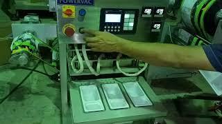 Semi-Automatic Gas + Flush Tray Sealing Machine SGTS-500 | Chip & Dip, Snack Packaging #MAP Machine