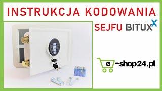 Instrukcja kodowania sejfu Bituxx