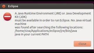 A Java Runtime Environment (JRE) or Java Development Kit (JDK)must be available in