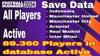 Save Data Football Manager 2024 Mobile All active players #riffatnrazziq #scoutamatir #games